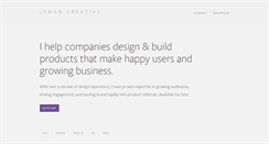 Desktop Screenshot of lymancreative.com